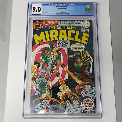 Buy Mister Miracle #7 CGC 9.0 White Pages Jack Kirby Story & Art DC Comics 1972 • 47.65£
