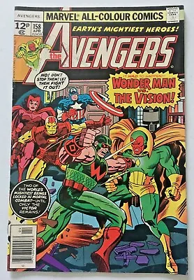 Buy The Avengers. No.158. Vintage 1977. Fn+ Cond. 1st Graviton. Uk Price Variant. • 12.99£