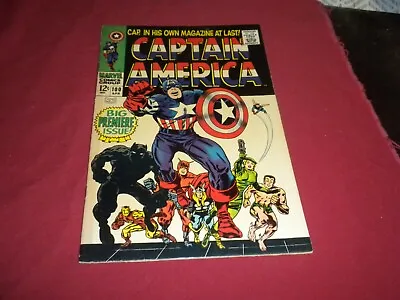 Buy BX8 Captain America #100 Marvel 1968 Comic 7.5 Silver Age NICE COPY! SEE STORE! • 385.52£