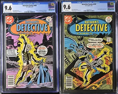 Buy Detective Comics #469, 470 (1977) Cgc 9.6 Nm+ 1st And 2nd App Doctor Phosporus • 197.64£
