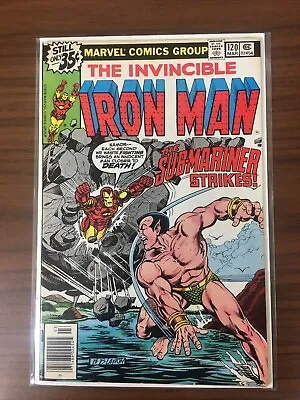 Buy IRON MAN #120 (1st Justin Hammer, Marvel Comics, 1979, VS Sub-Mariner). (G) • 16.81£