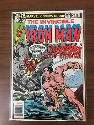 Buy IRON MAN #120 (1st Justin Hammer, Marvel, F/VF Condition, VS Sub-Mariner). (G) • 23.99£