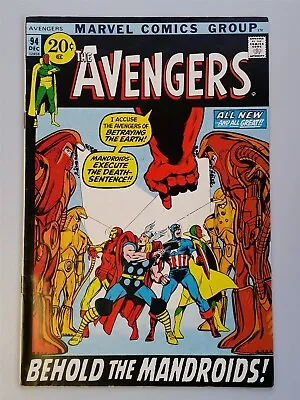 Buy Avengers #94 Fn (6.0) Mandroids Thor December 1971 Marvel Comics ** • 39.99£