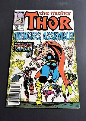 Buy Marvel Comics The Mighty Thor #390 Avengers Assemble 1988 Newsstand Fn/vf • 9.59£