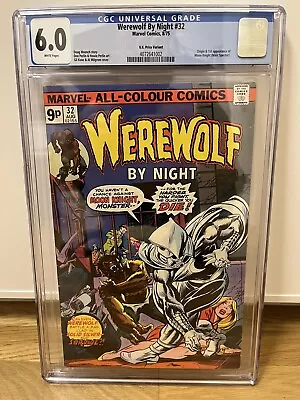 Buy Werewolf By Night 32 - CGC 6.0 WP Marvel Bronze Age Key 1st Moon Knight, UKPV • 799.90£