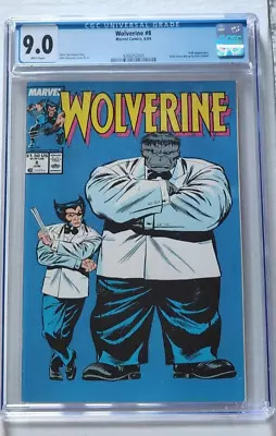 Buy WOLVERINE #8 CGC 9.0 Hulk Appearance White Pages 1st Patch And Joe Fixit Cover • 104.05£