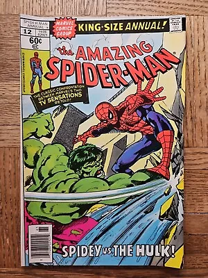 Buy The Amazing Spider-Man #12 Marvel Comics King Size Annual 1978 Spidey Vs. Hulk • 14.59£