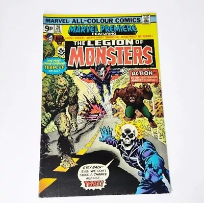 Buy MARVEL PREMIERE #28 The Legion Of Monsters 1975 (UK Pence Variant) • 69.99£