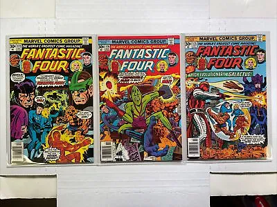 Buy Fantastic Four Lot #175, 176, 177, VF 1976 Marvel Comics Galactus Sandman • 23.64£