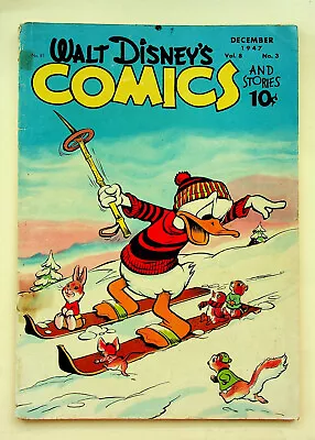 Buy Walt Disney's Comics And Stories Vol. 8 #3 (#87) (Dec 1947, Dell) - Good- • 15.93£