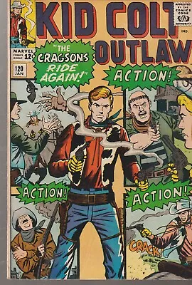 Buy Marvel Comics Kid Colt Outlaw #120 (1964) 1st Print F • 10.95£