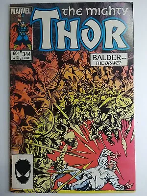 Buy Marvel Comics Thor #344 1st Appearance Of Malekith The Accursed VF/NM 9.0 • 16.86£