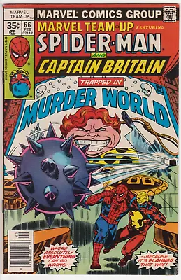 Buy Marvel Team-Up #66, Marvel Comics 1978 FN+ 6.5 1st Arcade! Captain Britain • 16.09£