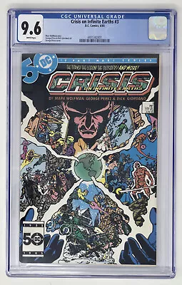 Buy Crisis On Infinite Earths #3 CGC 9.6 NM+ (1985) DC Comics White Pages • 51.39£