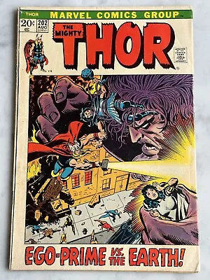 Buy Thor #202 1st Jason Kimball F 6.0 - Buy 3 For FREE Shipping! (Marvel, 1972) • 7.59£