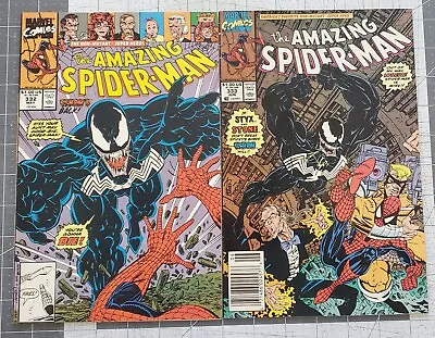 Buy Amazing Spider-Man #332 And 333 (Marvel, 1990) Early Venom Appearances VF • 22.28£