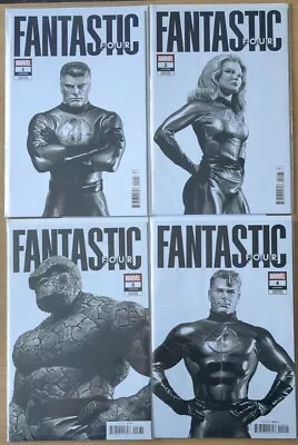 Buy Fantastic Four #1-4, Alex Ross Black & White Variants • 15£