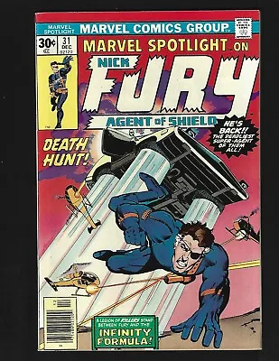 Buy Marvel Spotlight #31 VF+ Starlin Nick Fury SHIELD 1st Steel Harris&Madame Renour • 7.90£