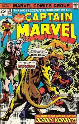 Buy Captain Marvel #39 VG+ 4.5 1975 Stock Image Low Grade • 3.26£