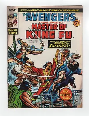 Buy 1974 Marvel Master Of Kung Fu #20 + Avengers #37 1st App Of Korain Key Rare Uk • 20.49£