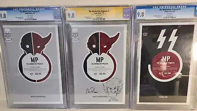 Buy Cgc 9.8 Manhattan Projects #1, #1 Sketched/signed By Pitarra, #2 (set Of 3) • 279.83£
