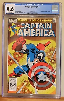 Buy CAPTAIN AMERICA #275 CGC 9.6 - WHITE PAGES *1st Appearance Of BARON ZEMO II ** • 197.82£