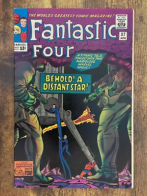 Buy Fantastic Four #37 - STUNNING HIGH GRADE - 1st App Anelle - Marvel Comics 1965 • 38.57£
