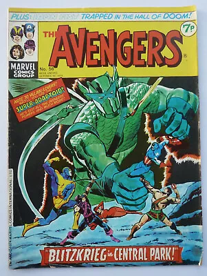 Buy The Avengers #56 - Marvel Comics Group UK 12 October 1974 FN+ 6.5 • 5.25£