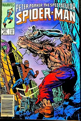 Buy PETER PARKER SPECTACULAR SPIDER-MAN #88 BLACK CAT MISTER HYDE Marvel Comics 1984 • 2.99£