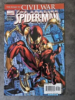 Buy Amazing Spiderman 529 (2006) 1st App Iron Spider Costume.1st Print. Iron Man App • 22£