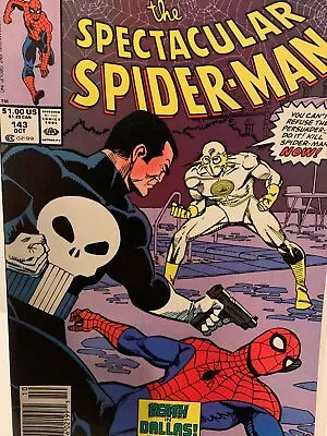 Buy The Spectacular Spider-Man #143 Newsstand 1988, Marvel  • 2.37£