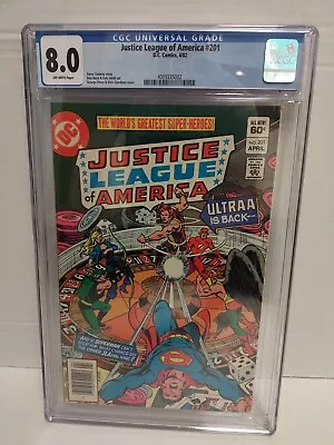 Buy Justice League Of America #201 Cgc 8.0  Dc Comics  1982 **free Shipping** 🇺🇸 • 39.53£