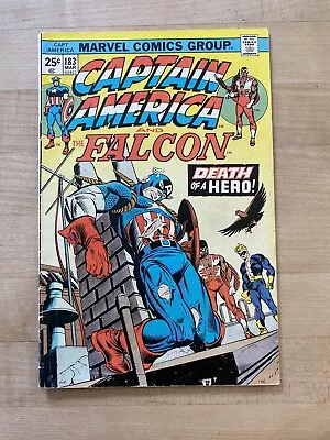 Buy Captain America #183 - Death Of Roscoe, Steve Rogers Becomes Cap Again! Marvel! • 11.86£