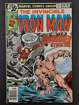 Buy Iron Man #120 - Marvel Comics 1979 - 1st Justin Hammer - Demon In A Bottle Pt 1 • 10.24£
