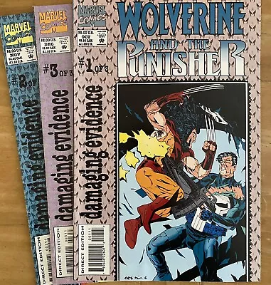 Buy Wolverine And The Punisher: Damaging Evidence #1-3 Marvel, 1993 • 5£