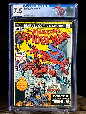 Buy AMAZING SPIDER-MAN #134 CGC 7.5 2nd Appearance The Punisher  • 129.66£