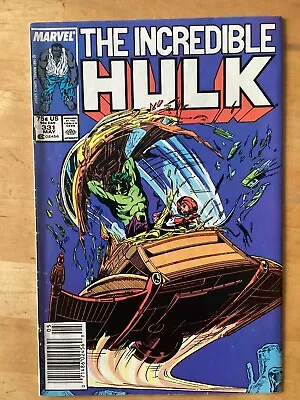Buy The Incredible Hulk #331 (May 1987) Newsstand 1st Grey Hulk Key Todd McFarlane • 11.83£