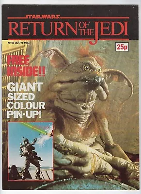Buy STAR WARS: RETURN OF THE JEDI # 18 - Weekly - 19 Oct 1983-With Poster- Marvel UK • 4.95£