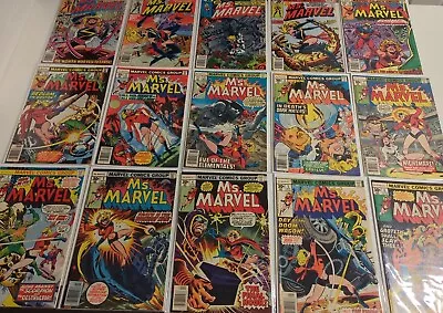 Buy Ms. Marvel 15 Comic Book Lot #2-8 #11-13 #19-23 High Grade Marvel Comics 1977!!! • 118.58£