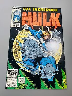 Buy Incredible Hulk #344 Todd McFarlane ASM 300 Homage Cover Marvel 1988 1st Print • 31.97£