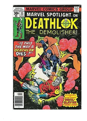 Buy Marvel Spotlight #33 (1977) VF/VF+ Beauty! Deathlok 1st Devil-Slayer! Combine! • 19.75£