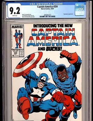 Buy Captain America #334 CGC 9.2 1st New Bucky Lemar Hoskins ,Taskmaster • 29.73£