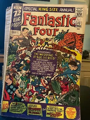 Buy Fantastic Four Annual # 3 1965 Marvel Comic Wedding Of Sue And Reed • 25£