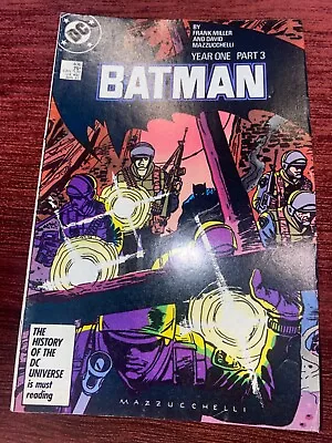 Buy BATMAN 406 April 1987 Frank Miller YEAR ONE Part Three CLASSIC • 8£