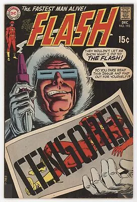 Buy Flash 193 DC 1969 VG FN Murphy Anderson Heat Wave Captain Cold Censored • 10.60£