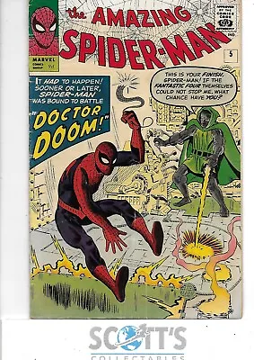 Buy Amazing Spider-man   #5  Vg/fn  1st Doom Outside Fantastic Four • 2,400£