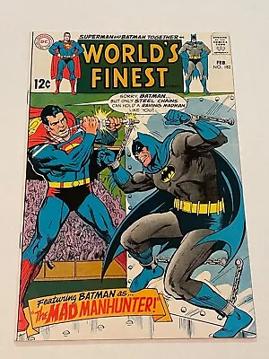Buy WORLD'S FINEST COMICS #182 FN Neal Adams Cover Batman Superman DC COMICS • 15.03£