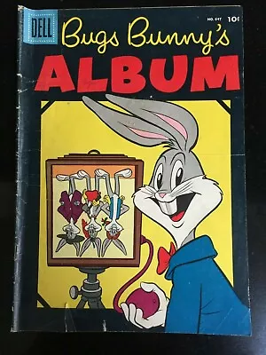 Buy Bugs Bunny's ALBUM (Dell) Four Color Comic 4C #647. Warner Bros. Scarce VG+ 1955 • 11£