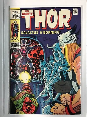 Buy Thor#162-high Grade Marvel Silver Age Key-galactus Origin - Kirby/lee Classic • 197.64£
