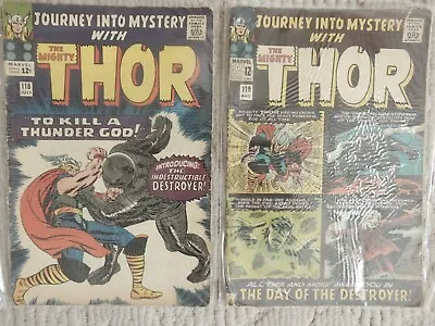 Buy Journey Into Mystery The Mighty Thor 2 ISSUE LOT  #118,119 1st App Of Destroyer  • 55.97£